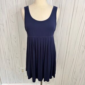 MERCER & MADISON Navy Blue Scoop Neck Sleeveless Tunic Mini Dress, XL
